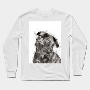 Watercolor Pug Long Sleeve T-Shirt